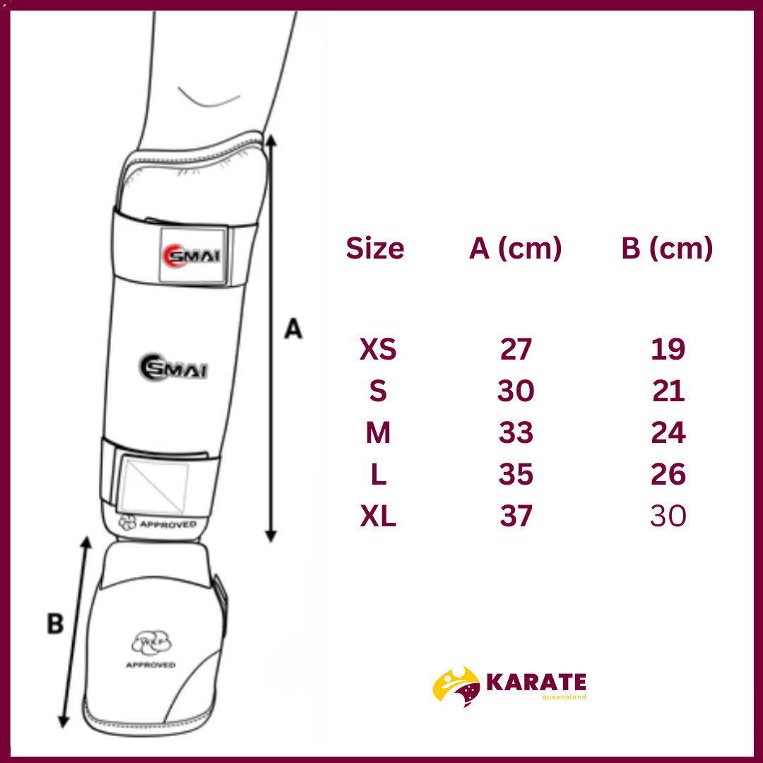 Karate Shin Instep Guard  WKF Approved
